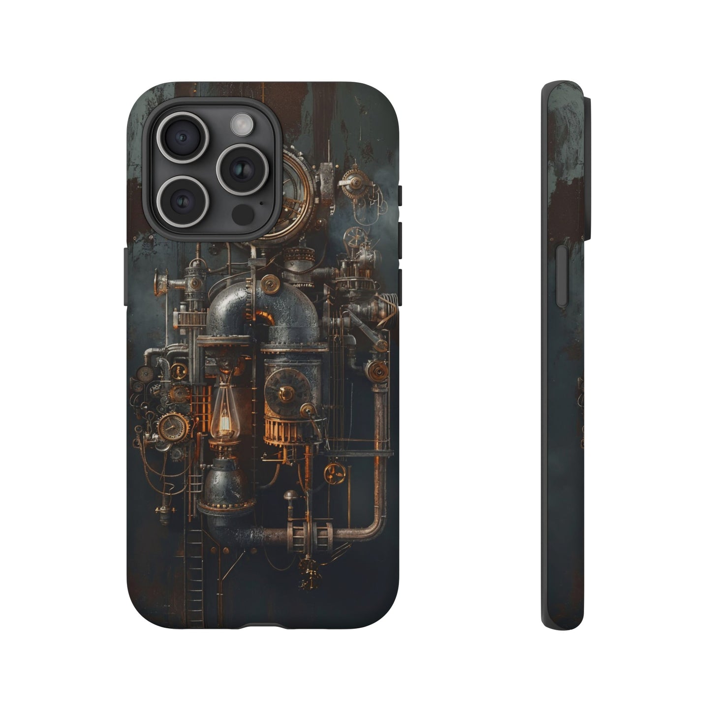 Steampunk Machine #2 Phone Case - Intricate Industrial Design for iPhone, Samsung Galaxy, Google Pixel Devices, Victorian Design Gears