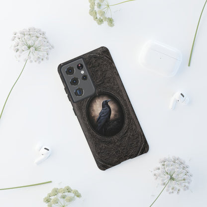 Gothic Raven Phone Case - Mysterious Dark Bird Design