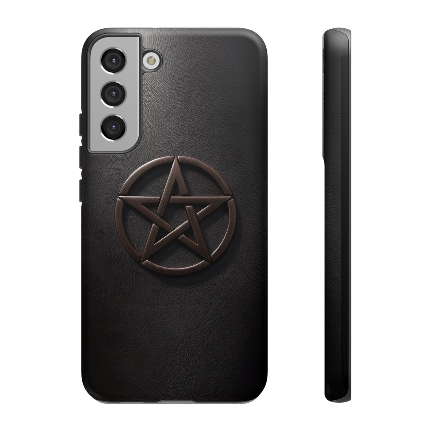 Simple Pentacle Tough Phone Case – Witchcraft Pentagram Design for iPhone, Samsung Galaxy, and Google Pixel Devices