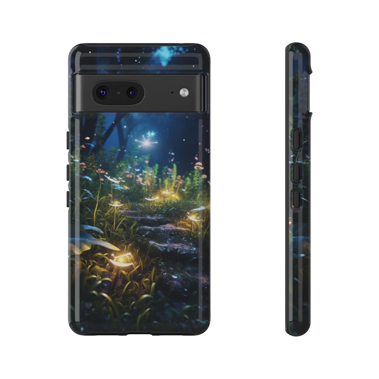 Fireflies in the Forest Tough Phone Case – Enchanting Summer Night Design for iPhone, Samsung Galaxy, and Google Pixel Devices