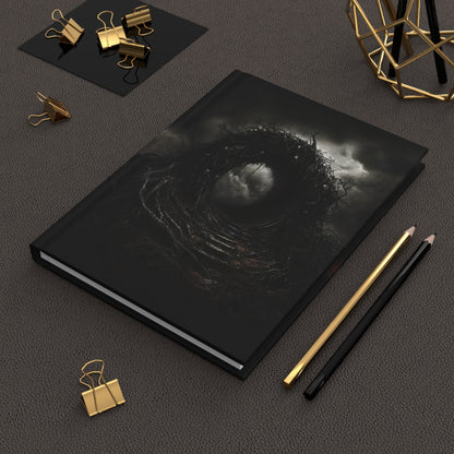 Dark Portal Gothic Hardcover Notebook - Mysterious Forest Journal with Ominous Gateway Design