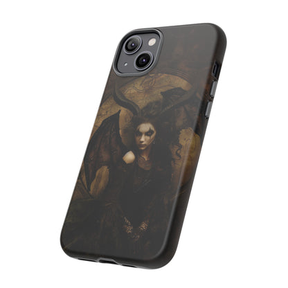 Demon Lilith Gothic Phone Case for iPhone, Samsung Galaxy, Google Pixel - Dark Fantasy Art