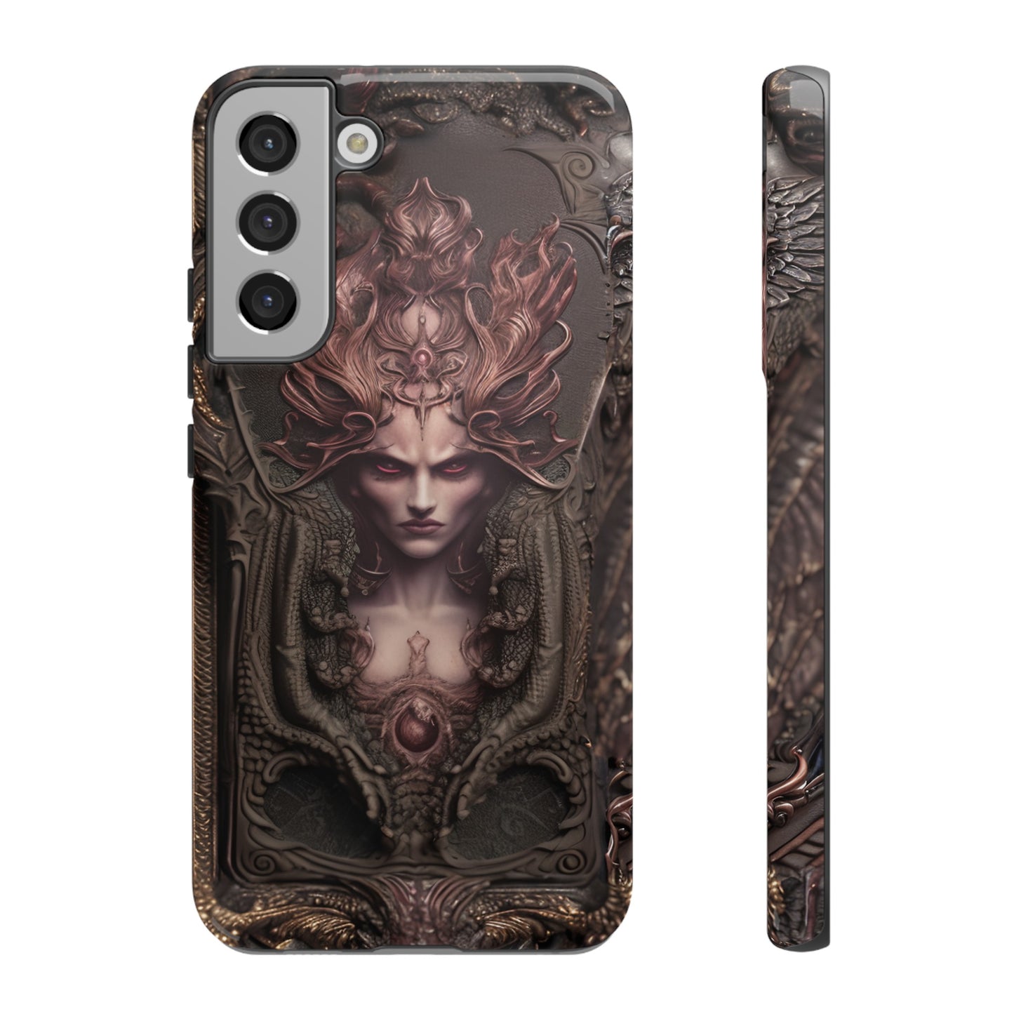 Dark Lilith Phone Case – Horned Hell Horror Design for iPhone, Samsung Galaxy, and Google Pixel Devices