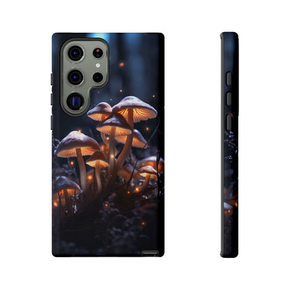 Glowing Mushrooms at Night Phone Case – Enchanting Fantasy Forest Design for iPhone, Samsung Galaxy, and Google Pixel Devices