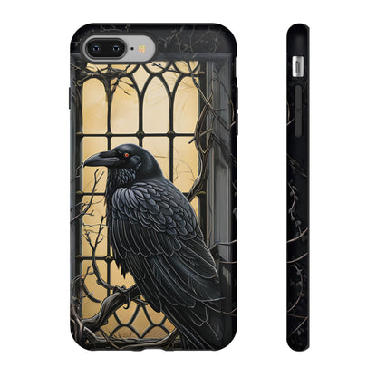 The Raven Phone Case – Edgar Allan Poe Inspired Gothic Design for iPhone, Samsung Galaxy, and Google Pixel Devices