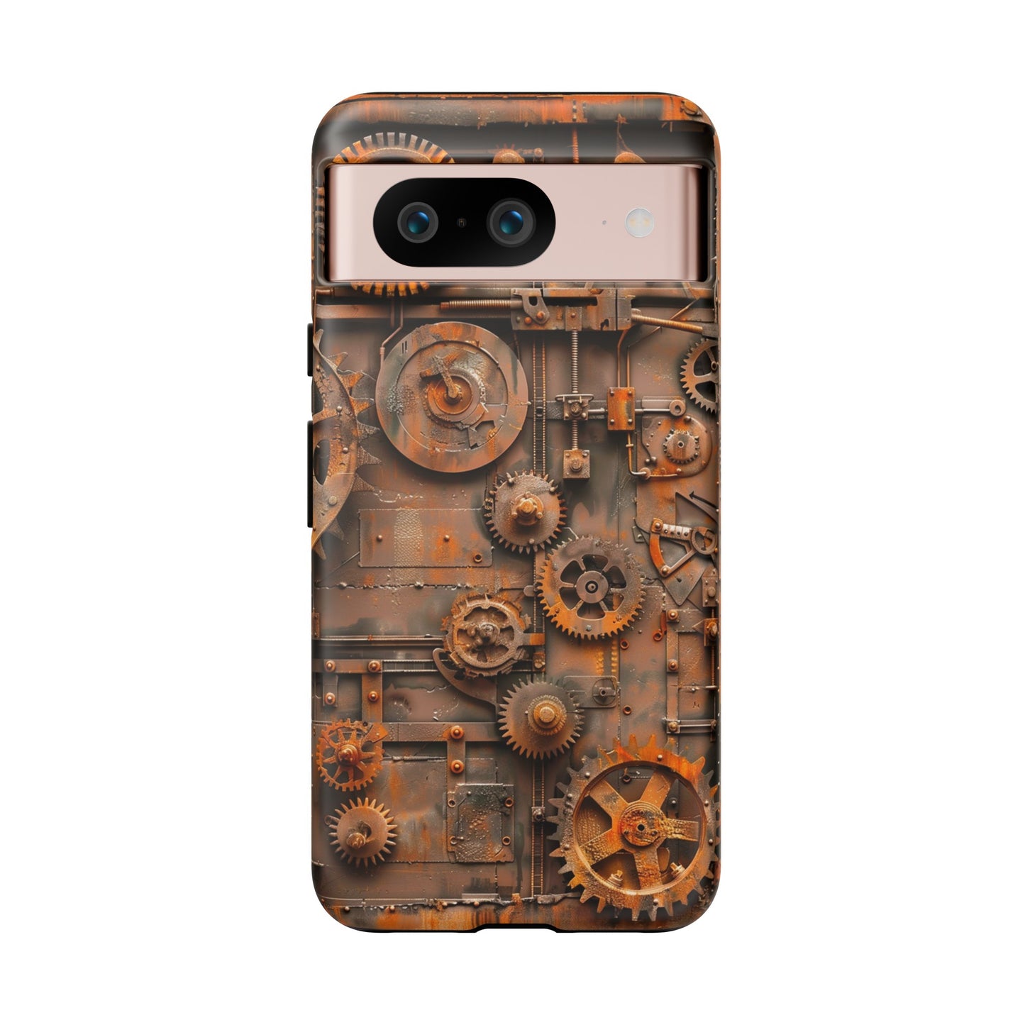 Rusted Steampunk Gearworks Phone Case for iPhone, Samsung Galaxy, and Google Pixel Devices