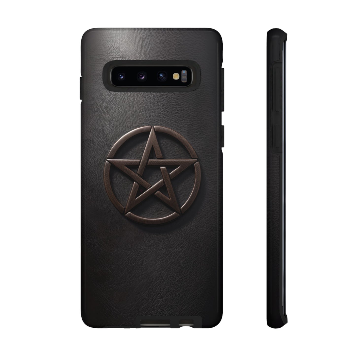 Simple Pentacle Tough Phone Case – Witchcraft Pentagram Design for iPhone, Samsung Galaxy, and Google Pixel Devices