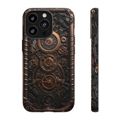 Gearworks 2 Phone Case – Steampunk Victorian Design with Gears and Clockwork for iPhone, Samsung Galaxy, and Google Pixel Devices