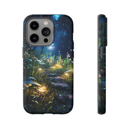 Fireflies in the Forest Tough Phone Case – Enchanting Summer Night Design for iPhone, Samsung Galaxy, and Google Pixel Devices