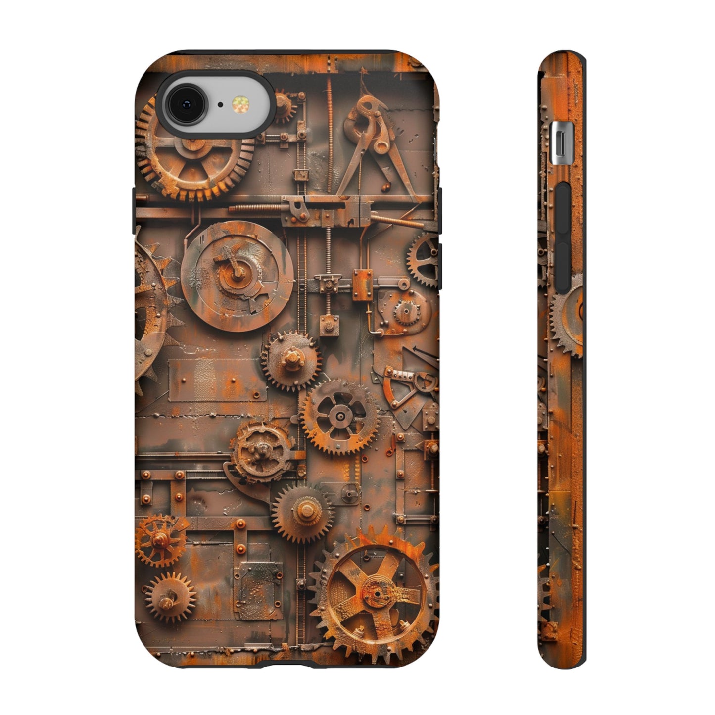 Rusted Steampunk Gearworks Phone Case for iPhone, Samsung Galaxy, and Google Pixel Devices