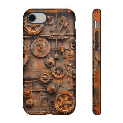 Rusted Steampunk Gearworks Phone Case for iPhone, Samsung Galaxy, and Google Pixel Devices