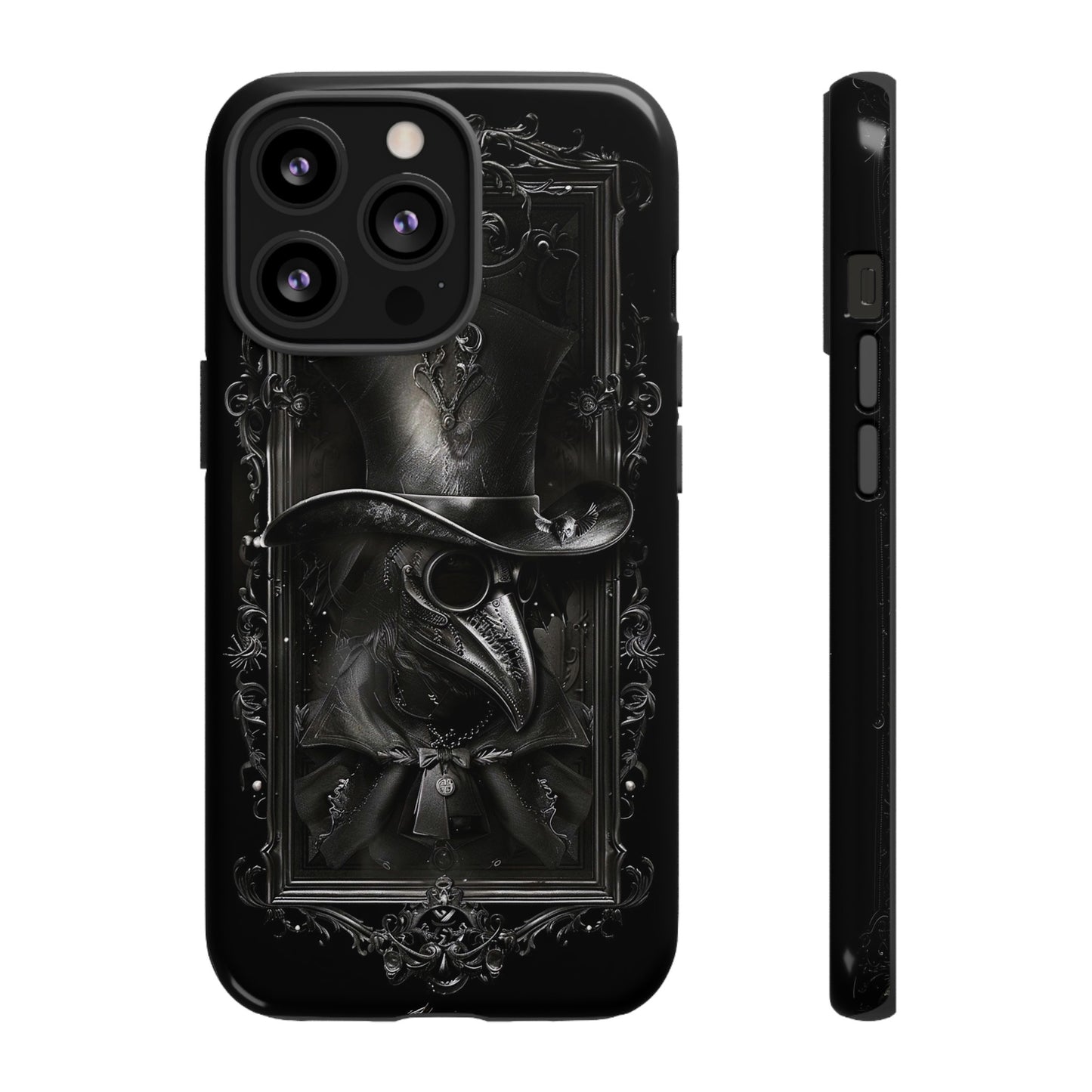 Gothic Plague Doctor Phone Case - Mysterious and Dark Design for iPhone, Samsung Galaxy, and Google Pixel Devices