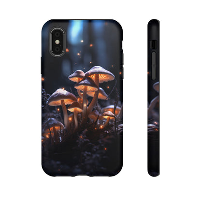 Glowing Mushrooms at Night Phone Case – Enchanting Fantasy Forest Design for iPhone, Samsung Galaxy, and Google Pixel Devices