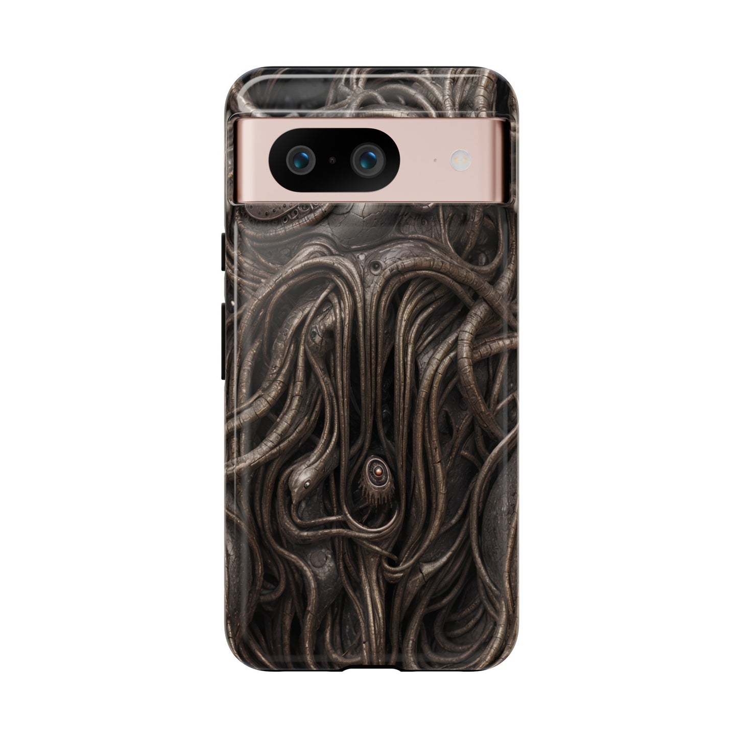 Biomechanical Horror 4 Phone Case – Futuristic Alien Design for iPhone, Samsung Galaxy, and Google Pixel Devices