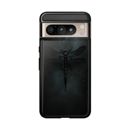 Gothic Dragonfly Phone Case – Dark Elegance Design for iPhone, Samsung Galaxy, and Google Pixel Devices