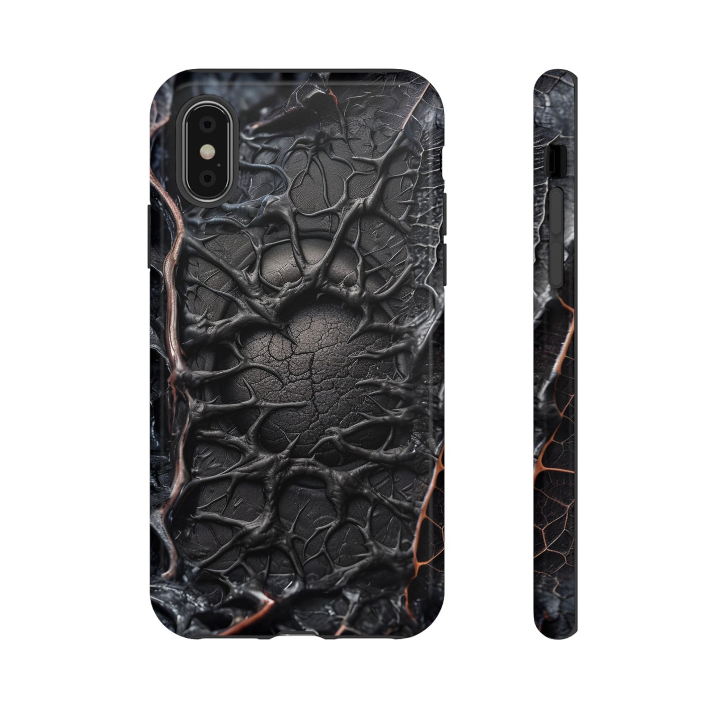 Black Veins Tough Phone Case – Lovecraftian Horror Design for iPhone, Samsung Galaxy, and Google Pixel Devices