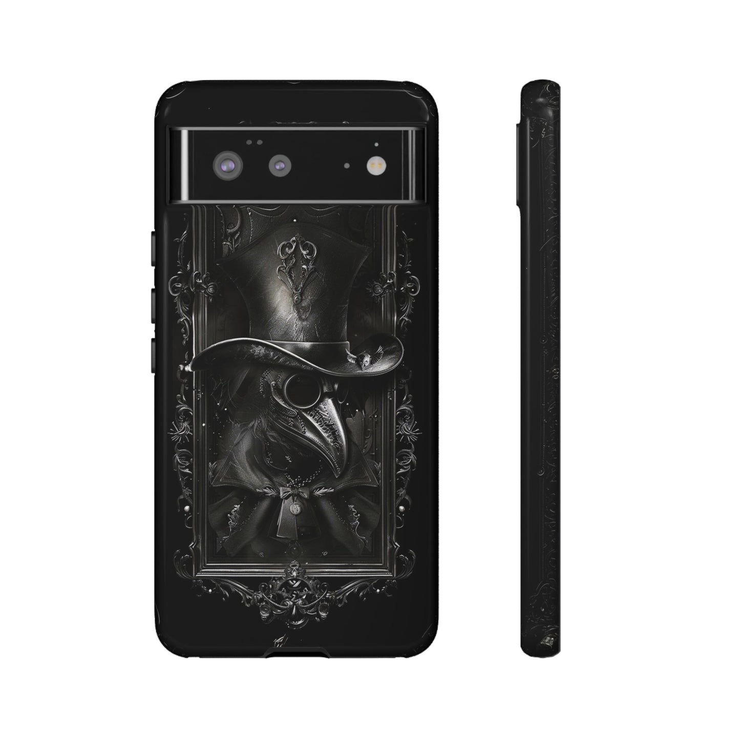 Gothic Plague Doctor Phone Case - Mysterious and Dark Design for iPhone, Samsung Galaxy, and Google Pixel Devices