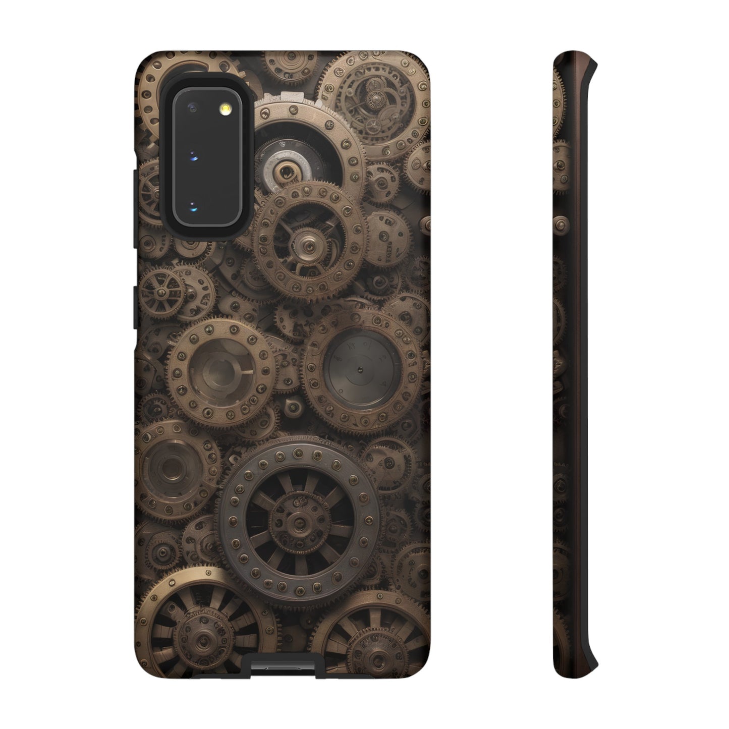 Gearworks 3 Phone Case – Steampunk Victorian Design with Gears and Clockwork for iPhone, Samsung Galaxy, and Google Pixel Devices