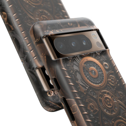 Gearworks 2 Phone Case – Steampunk Victorian Design with Gears and Clockwork for iPhone, Samsung Galaxy, and Google Pixel Devices