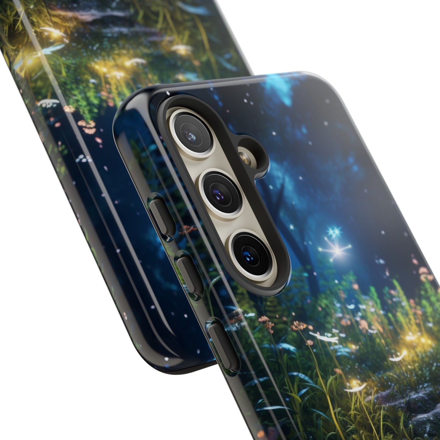 Fireflies in the Forest Tough Phone Case – Enchanting Summer Night Design for iPhone, Samsung Galaxy, and Google Pixel Devices