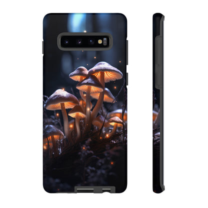 Glowing Mushrooms at Night Phone Case – Enchanting Fantasy Forest Design for iPhone, Samsung Galaxy, and Google Pixel Devices