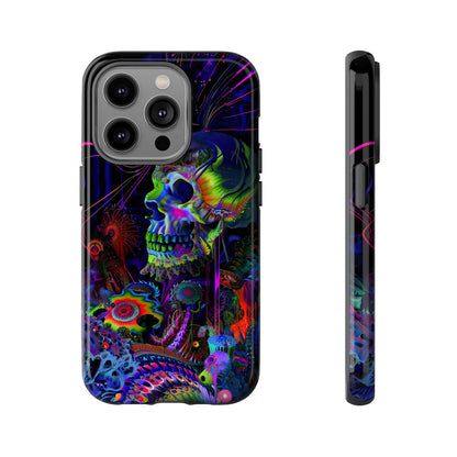 Psychedelic Skull Phone Case – Vibrant Pastel Design for iPhone, Samsung Galaxy, and Google Pixel Devices