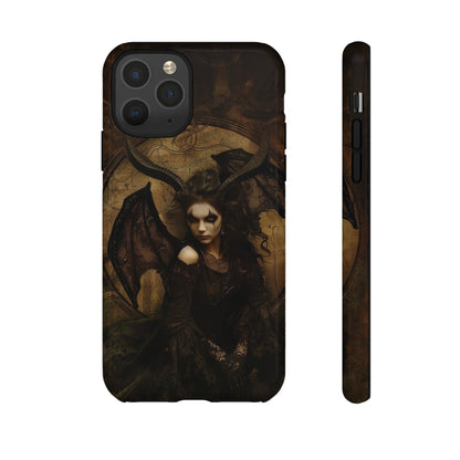 Demon Lilith Gothic Phone Case for iPhone, Samsung Galaxy, Google Pixel - Dark Fantasy Art