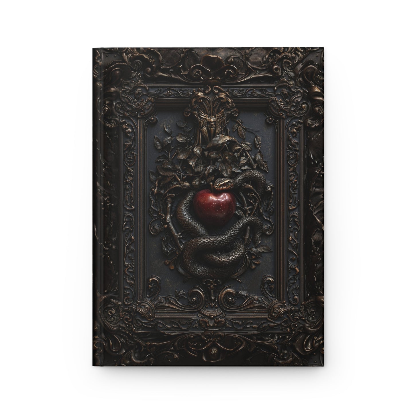 Venomous Temptation Journal - Snake and Apple Dark Art Design