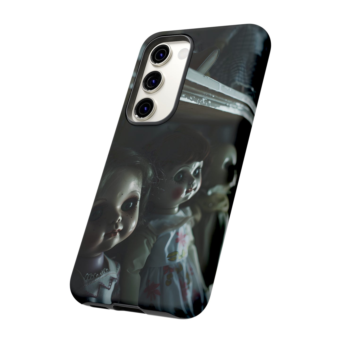 Creepy Dolls Phone Case – Eerie Vintage Doll Design for iPhone, Samsung Galaxy, and Google Pixel Devices