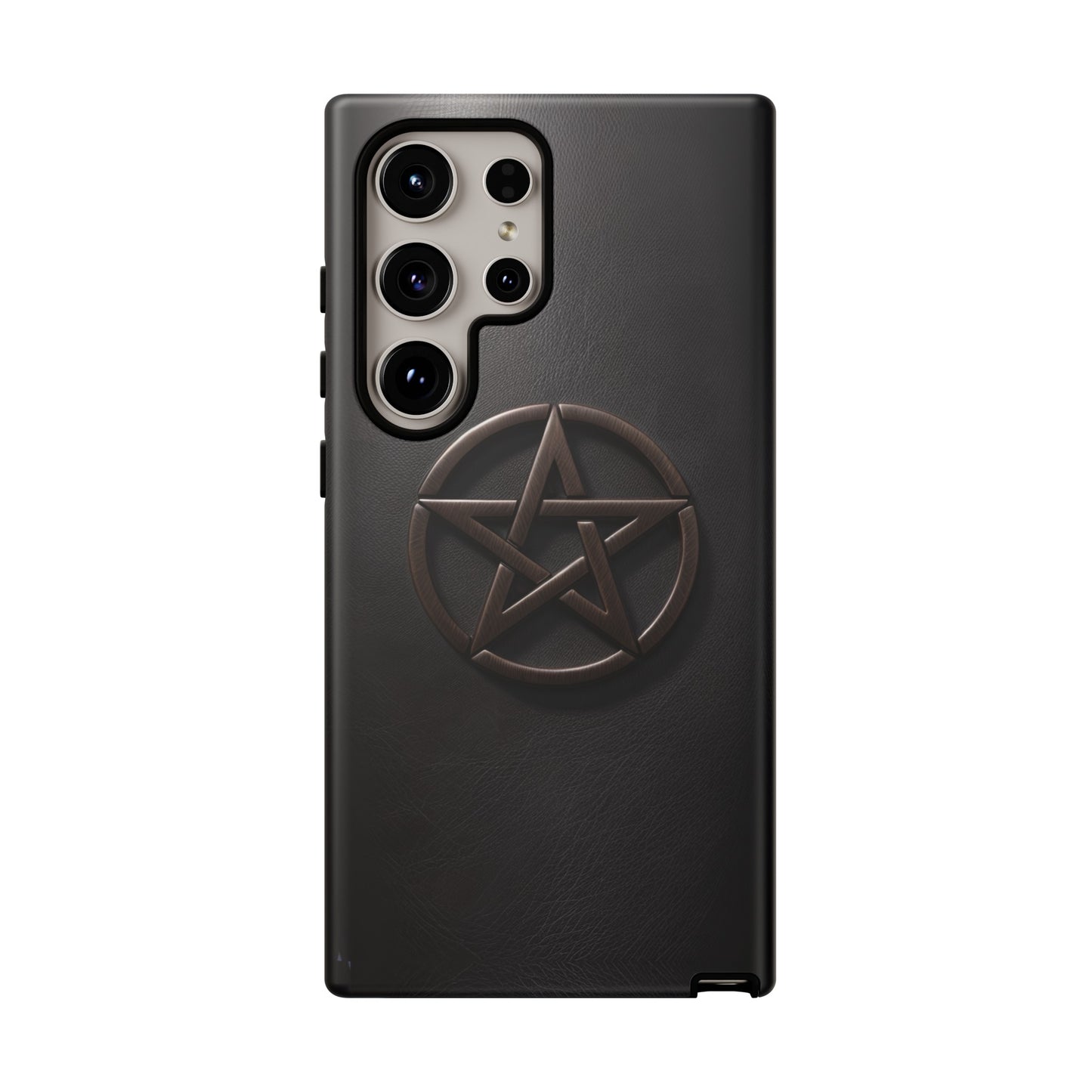 Simple Pentacle Tough Phone Case – Witchcraft Pentagram Design for iPhone, Samsung Galaxy, and Google Pixel Devices