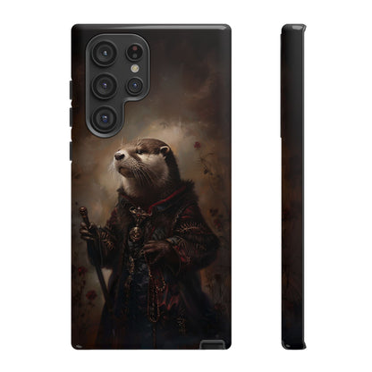 Noble Otter King Phone Case - Vintage Gothic Animal Art Design for iPhone, Samsung Galaxy, and Google Pixel Devices