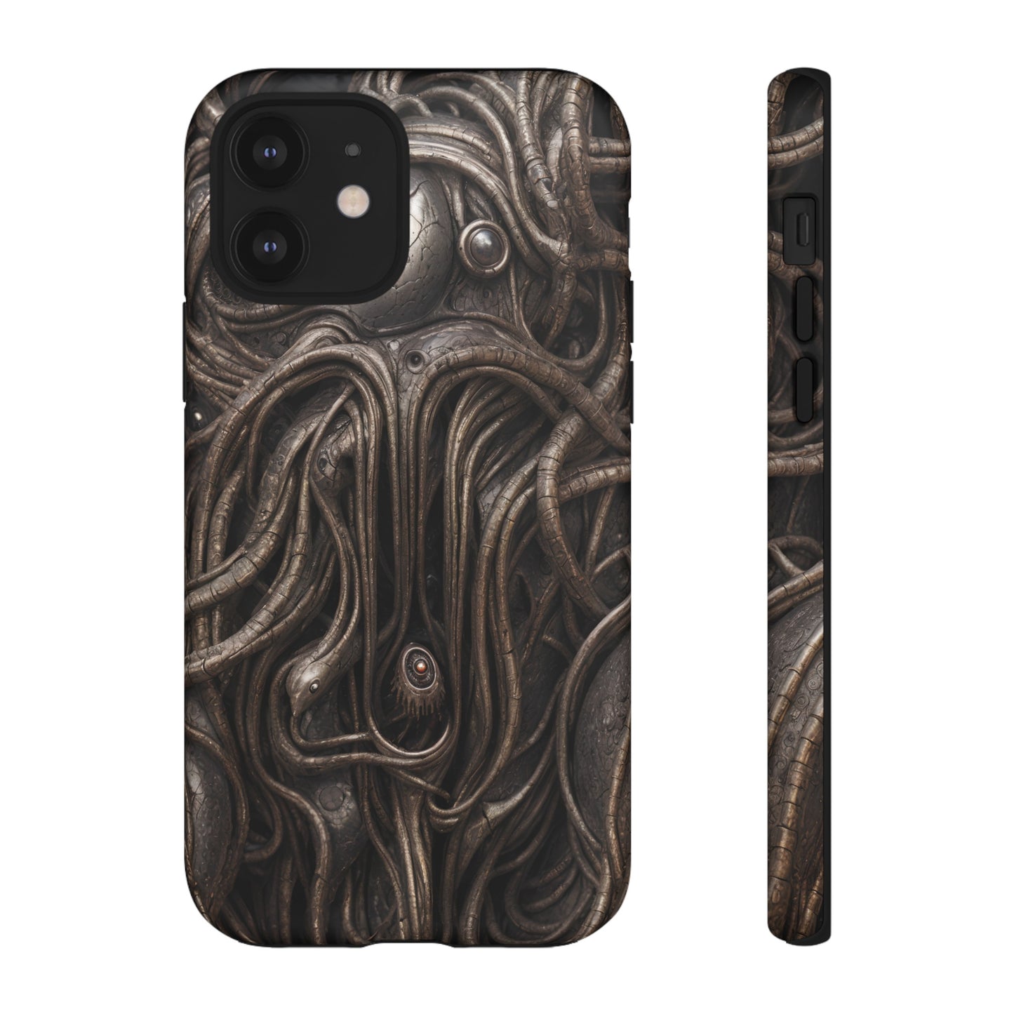 Biomechanical Horror 4 Phone Case – Futuristic Alien Design for iPhone, Samsung Galaxy, and Google Pixel Devices