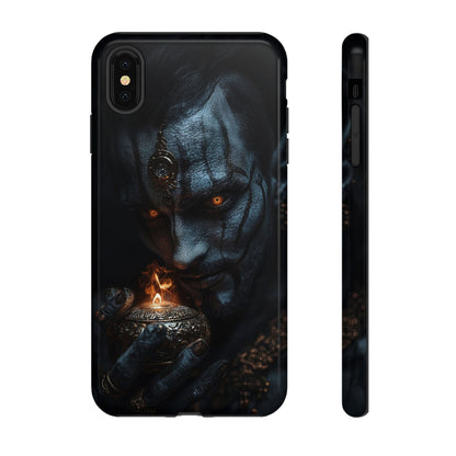 Dark Djinn Warrior Phone Case - Intricate Fantasy Art Protective Cover for iPhone, Samsung Galaxy, and Google Pixel Devices