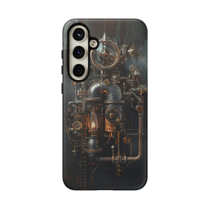 Steampunk Machine #2 Phone Case - Intricate Industrial Design for iPhone, Samsung Galaxy, Google Pixel Devices, Victorian Design Gears