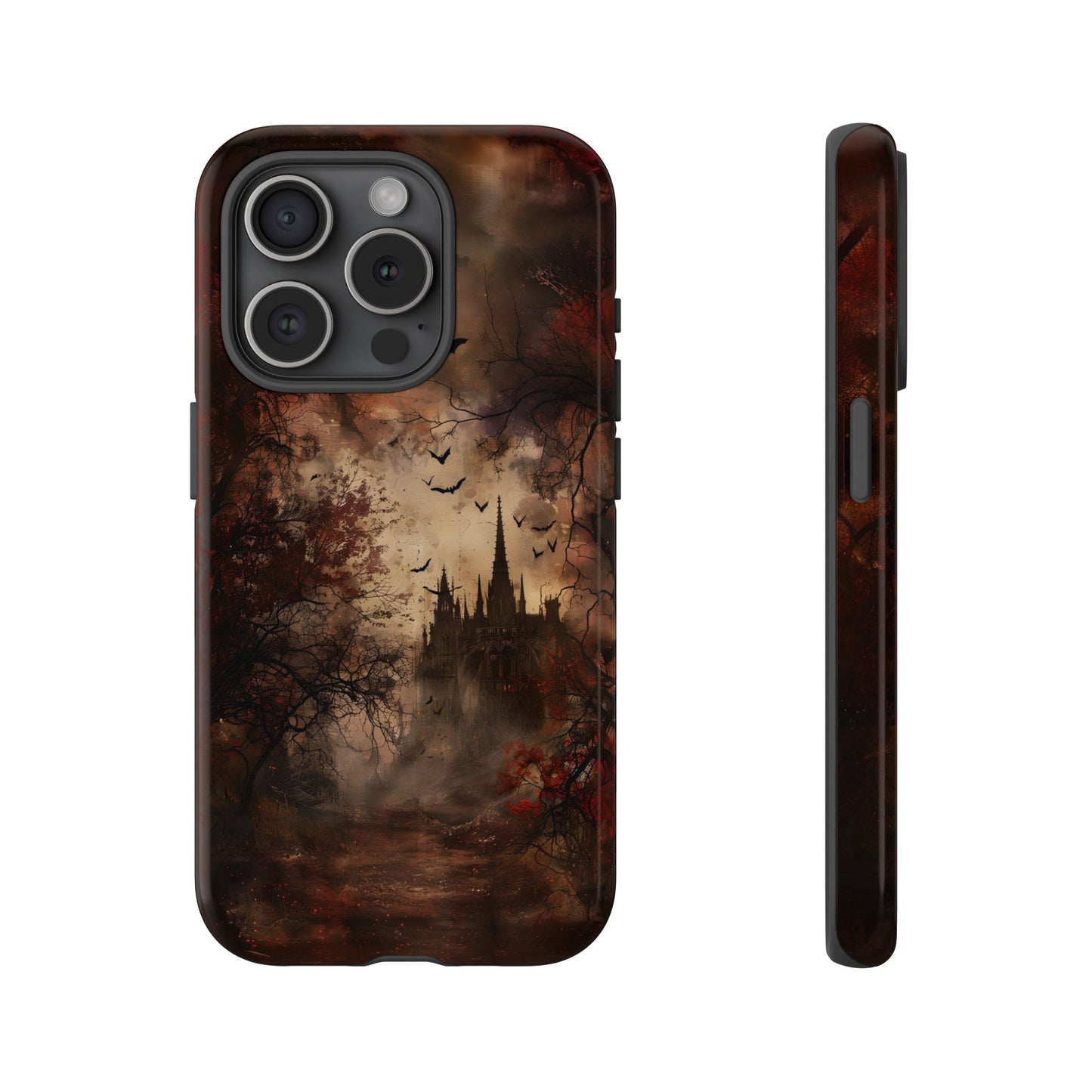 Gothic Castle Phone Case - Spooky Halloween Design for iPhone, Samsung Galaxy, Google Pixel Devices