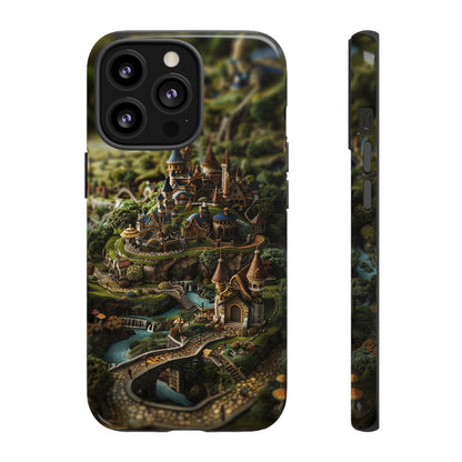 Fairy Kingdom Phone Case - Enchanted Castle Artwork for iPhone, Samsung Galaxy, and Google Pixel Devices