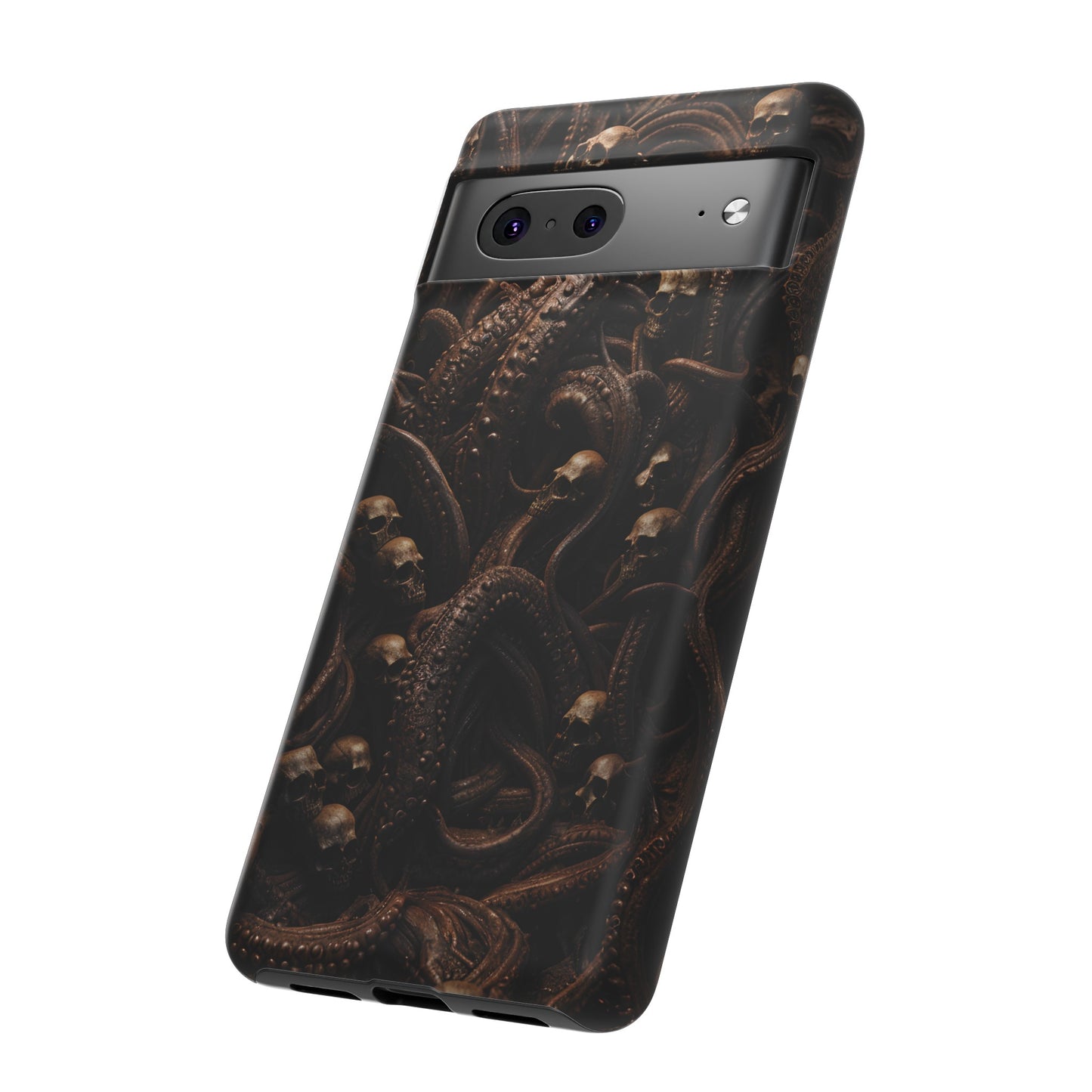 Skulls and Tentacles Phone Case – Lovecraftian Horror Design for iPhone, Samsung Galaxy, and Google Pixel Devices