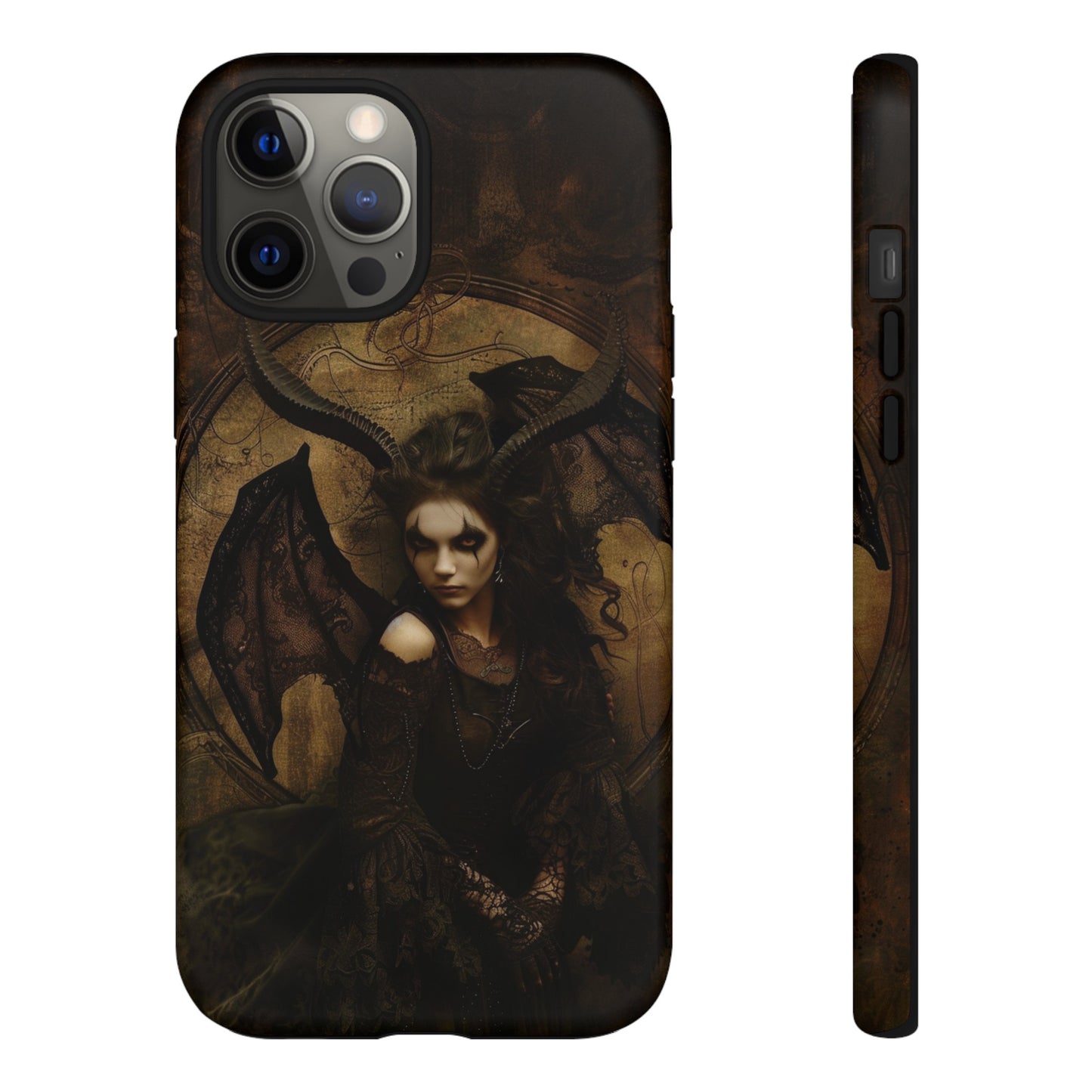 Demon Lilith Gothic Phone Case for iPhone, Samsung Galaxy, Google Pixel - Dark Fantasy Art