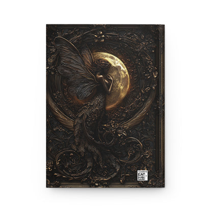 Gothic Fairy Moonlight Hardcover Journal - Elegant Fantasy Notebook