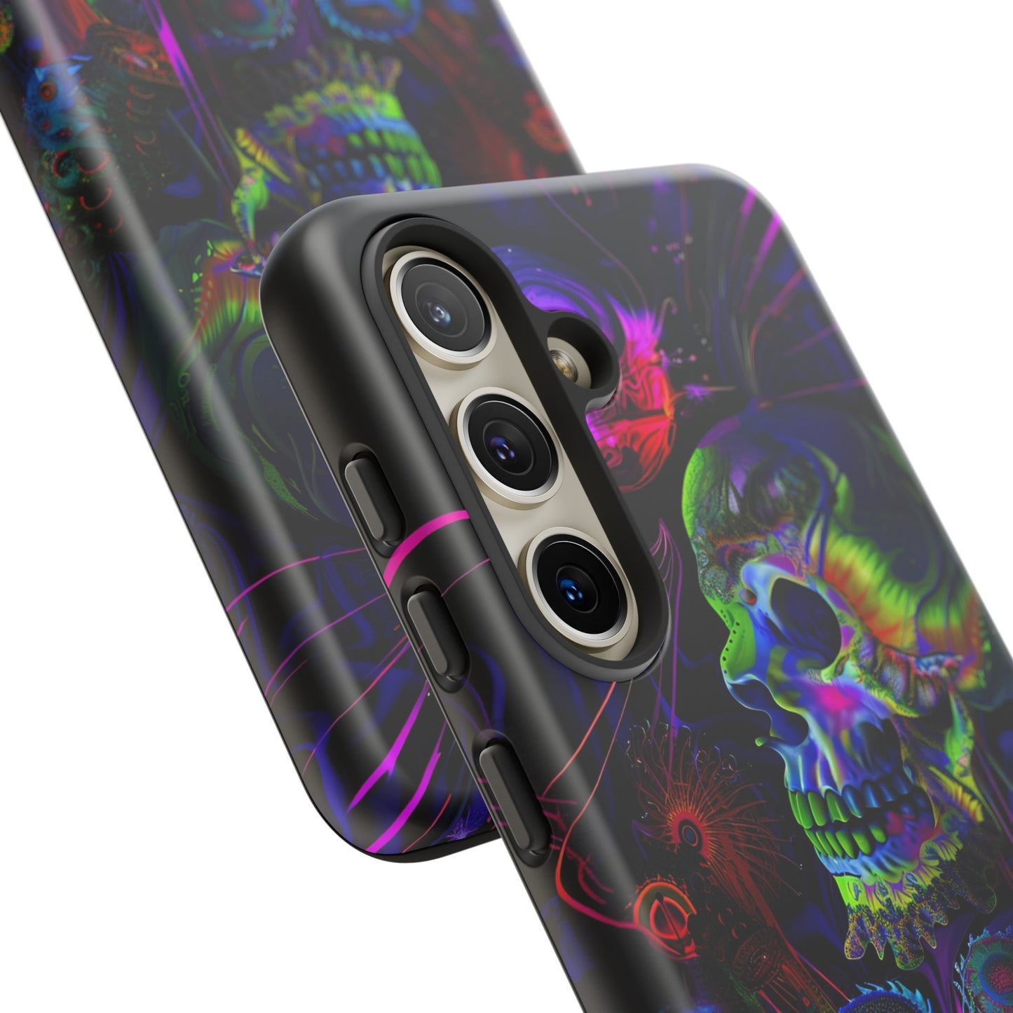 Psychedelic Skull Phone Case – Vibrant Pastel Design for iPhone, Samsung Galaxy, and Google Pixel Devices