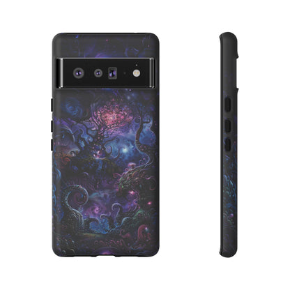 Trippy Psychedelic Alien Landscape Phone Case - Vibrant Abstract Design for iPhone, Samsung Galaxy and Google Pixel Devices