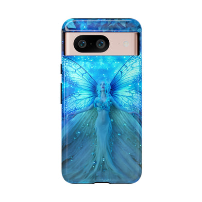 Blue Cosmic Fairy Phone Case – Enchanting Fae Design for iPhone, Samsung Galaxy, and Google Pixel Devices