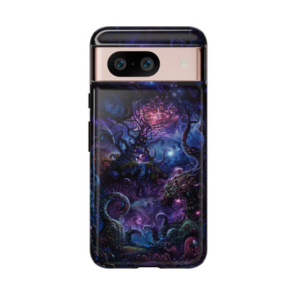 Trippy Psychedelic Alien Landscape Phone Case - Vibrant Abstract Design for iPhone, Samsung Galaxy and Google Pixel Devices