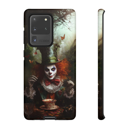 Mad Hatter Gothic Fantasy Phone Case - Dark Wonderland Design for iPhone, Samsung Galaxy, and Google Pixel Devices