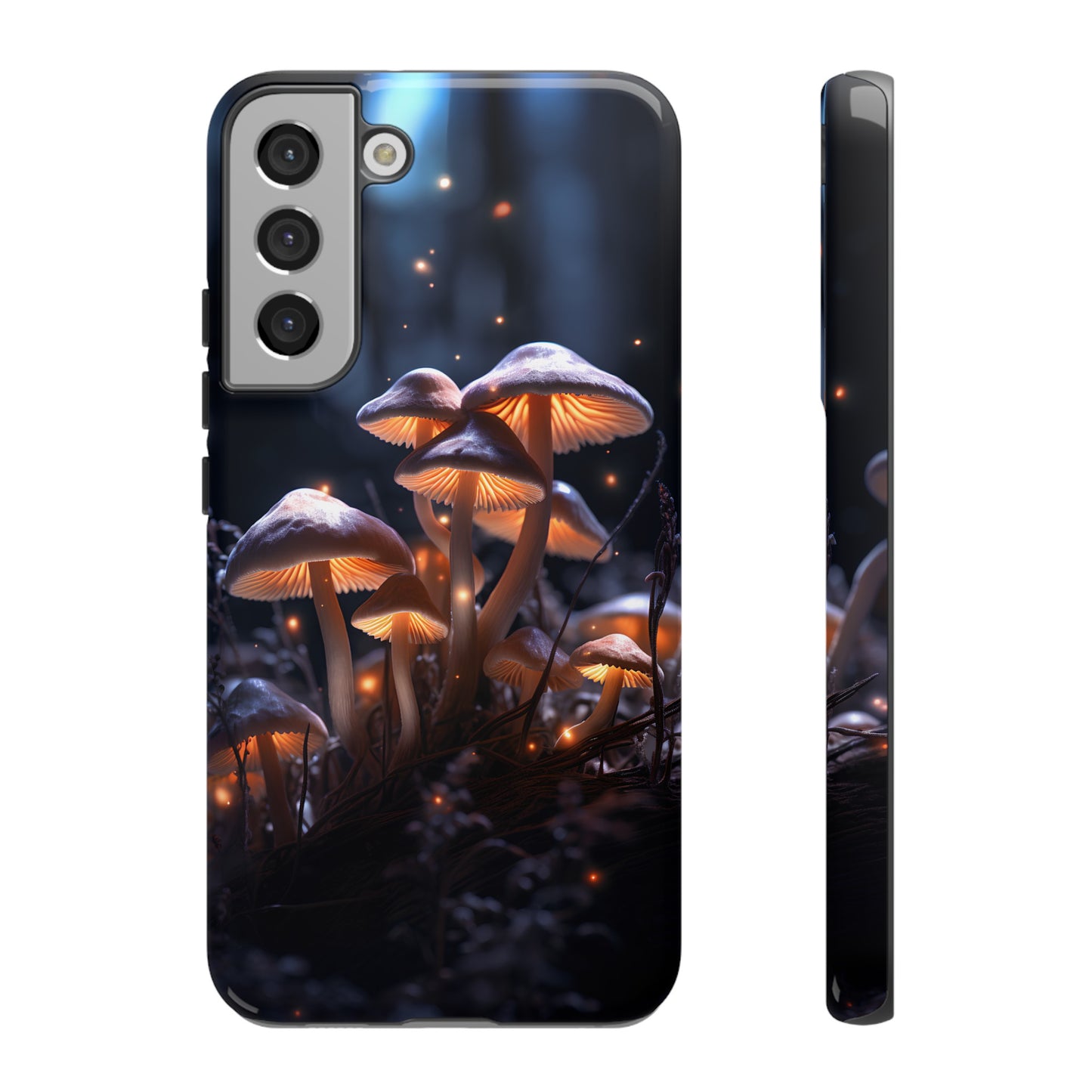 Glowing Mushrooms at Night Phone Case – Enchanting Fantasy Forest Design for iPhone, Samsung Galaxy, and Google Pixel Devices