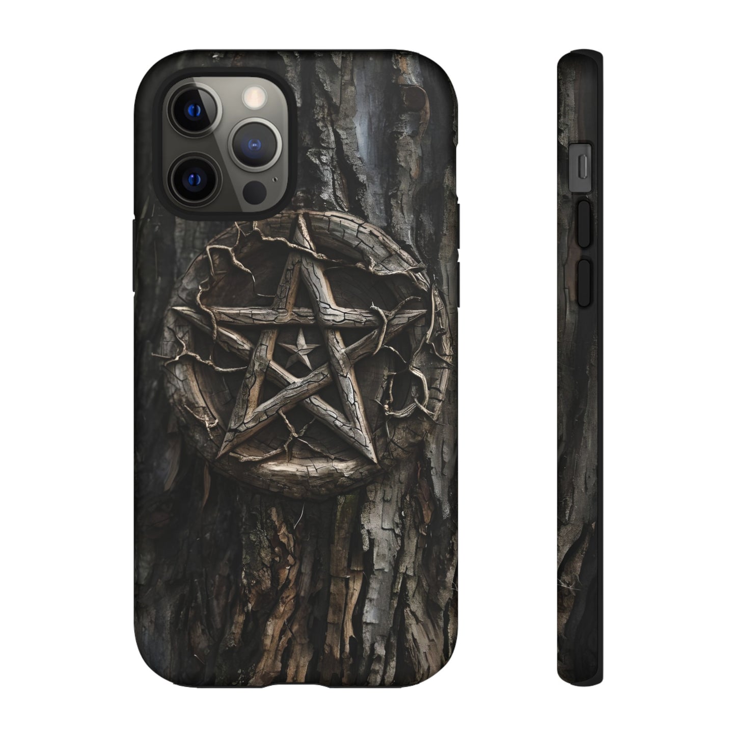 Pentacle Tree Phone Case – Wiccan Nature Magic Design for iPhone, Samsung Galaxy, and Google Pixel Devices