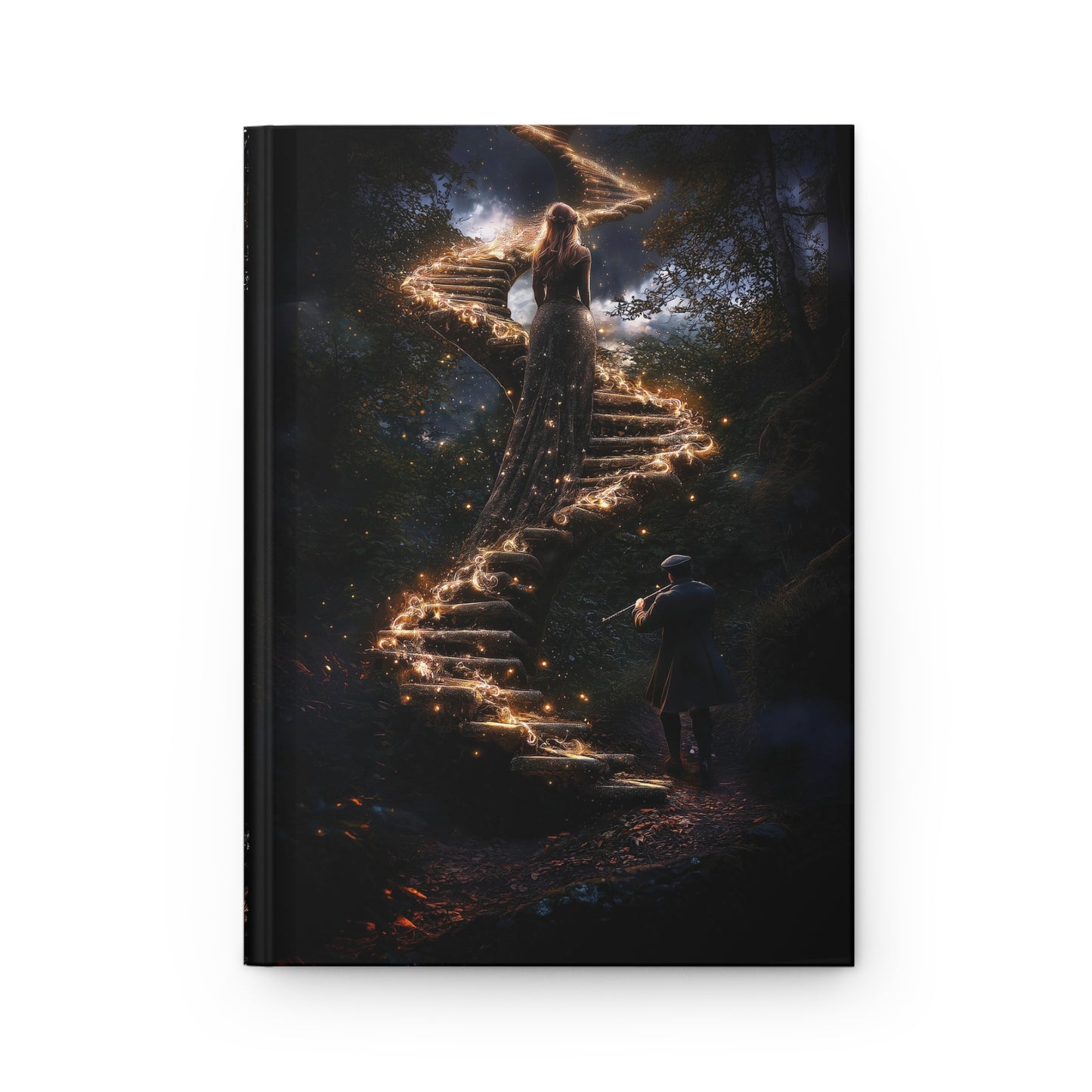 Enchanted Spiral Path Hardcover Journal - A Journey to Creativity