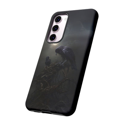 Gothic Raven Phone Case - Dark Crow Art for iPhone, Samsung Galaxy, and Google Pixel Devices