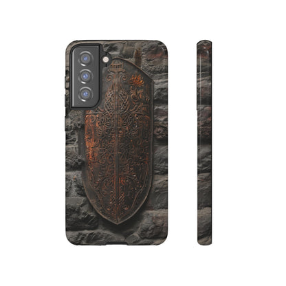 Medieval Shield Phone Case - Ornate Ancient Armor Design for iPhone and Samsung Galaxy Devices