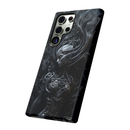 Biomechanical Beauty Phone Case – Futuristic Alien Design for iPhone, Samsung Galaxy, and Google Pixel Devices